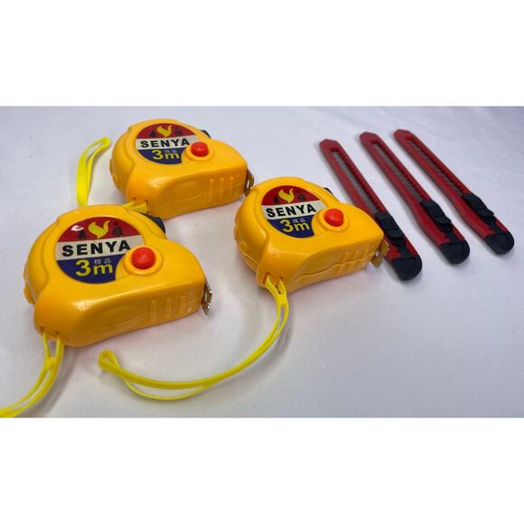 3-Pack 3m Tape Measures & 3 Utility Knives – DIY & Toolbox Essential 6-Piece - Picture 14 of 16